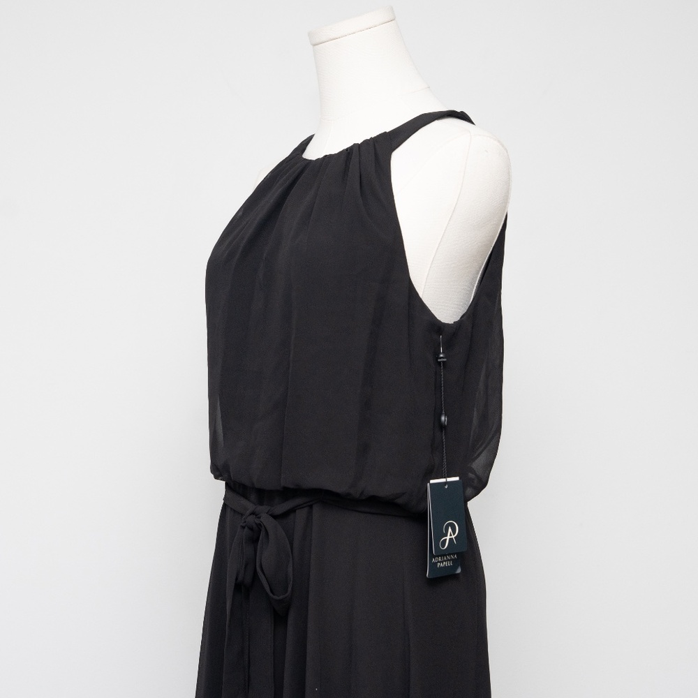 Adrianna Papell - Chiffon Overlay Jumpsuit - Picture 10 of 14